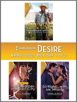 cover image of Harlequin Desire April 2021--Box 1 of 2